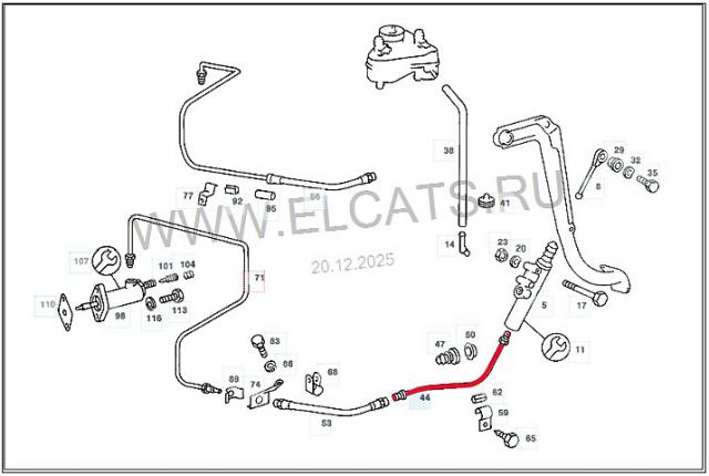 Трубки привода сцепления W123.jpg